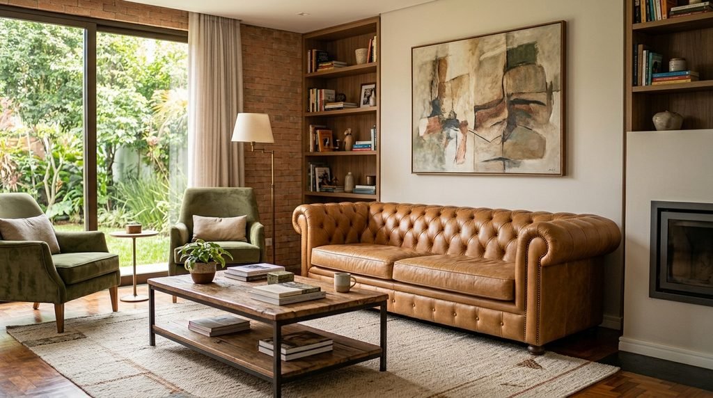 Sofa de Couro, Corino